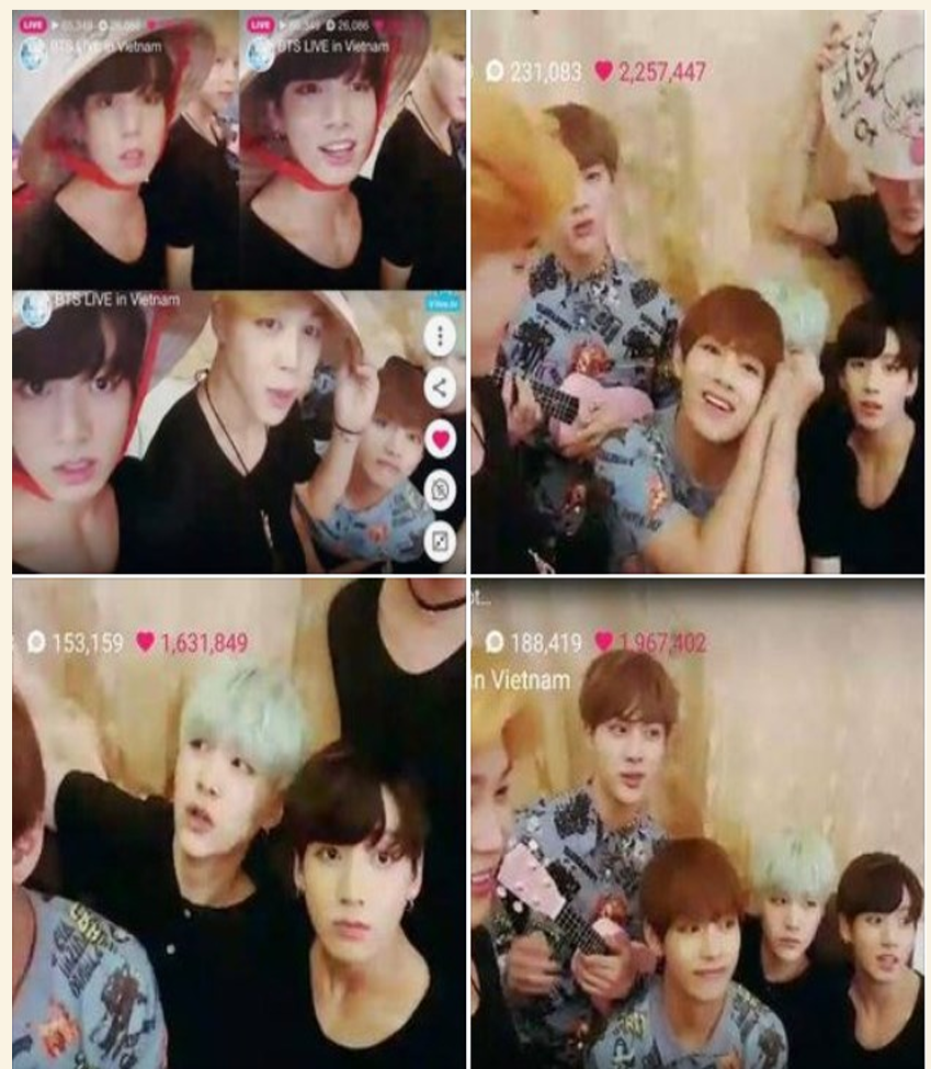 BTS 베트남 V Live 시청
